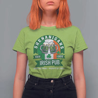 Funny St Patrick's Day Beer Drinking T Shirt For Women Shenanigans Irish Pub Have No Fear Plenty Of Beer