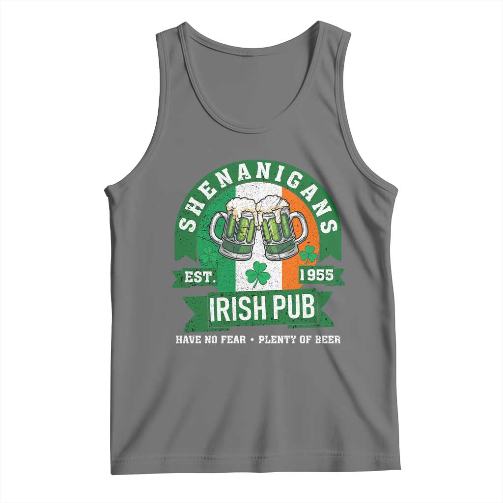 Funny St Patrick's Day Beer Drinking Tank Top Shenanigans Irish Pub Have No Fear Plenty Of Beer