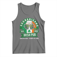 Funny St Patrick's Day Beer Drinking Tank Top Shenanigans Irish Pub Have No Fear Plenty Of Beer