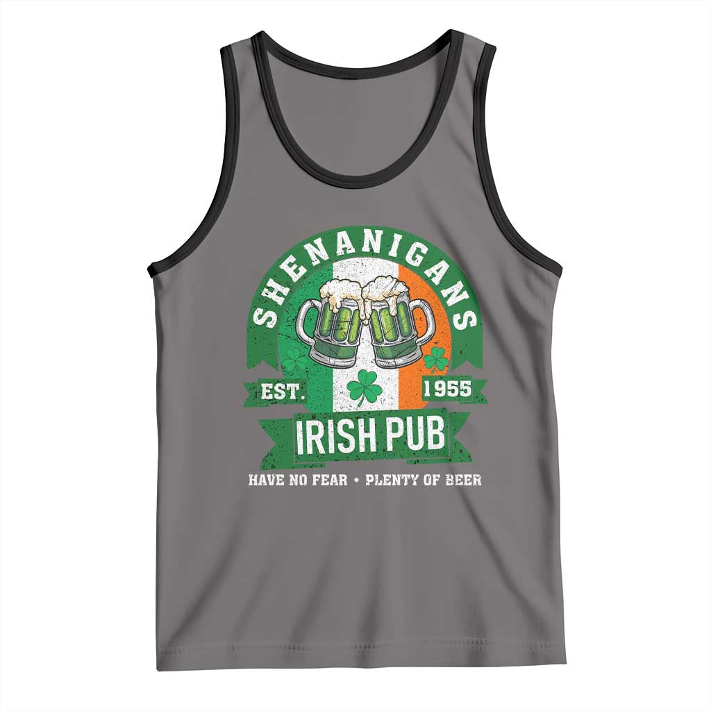 Funny St Patrick's Day Beer Drinking Tank Top Shenanigans Irish Pub Have No Fear Plenty Of Beer