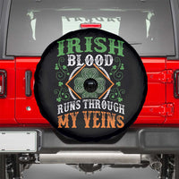 Funny Irish Blood Runs Through My Veins Spare Tire Cover Irish Pride Shamrock