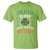Funny Irish Blood Runs Through My Veins T Shirt Irish Pride Shamrock