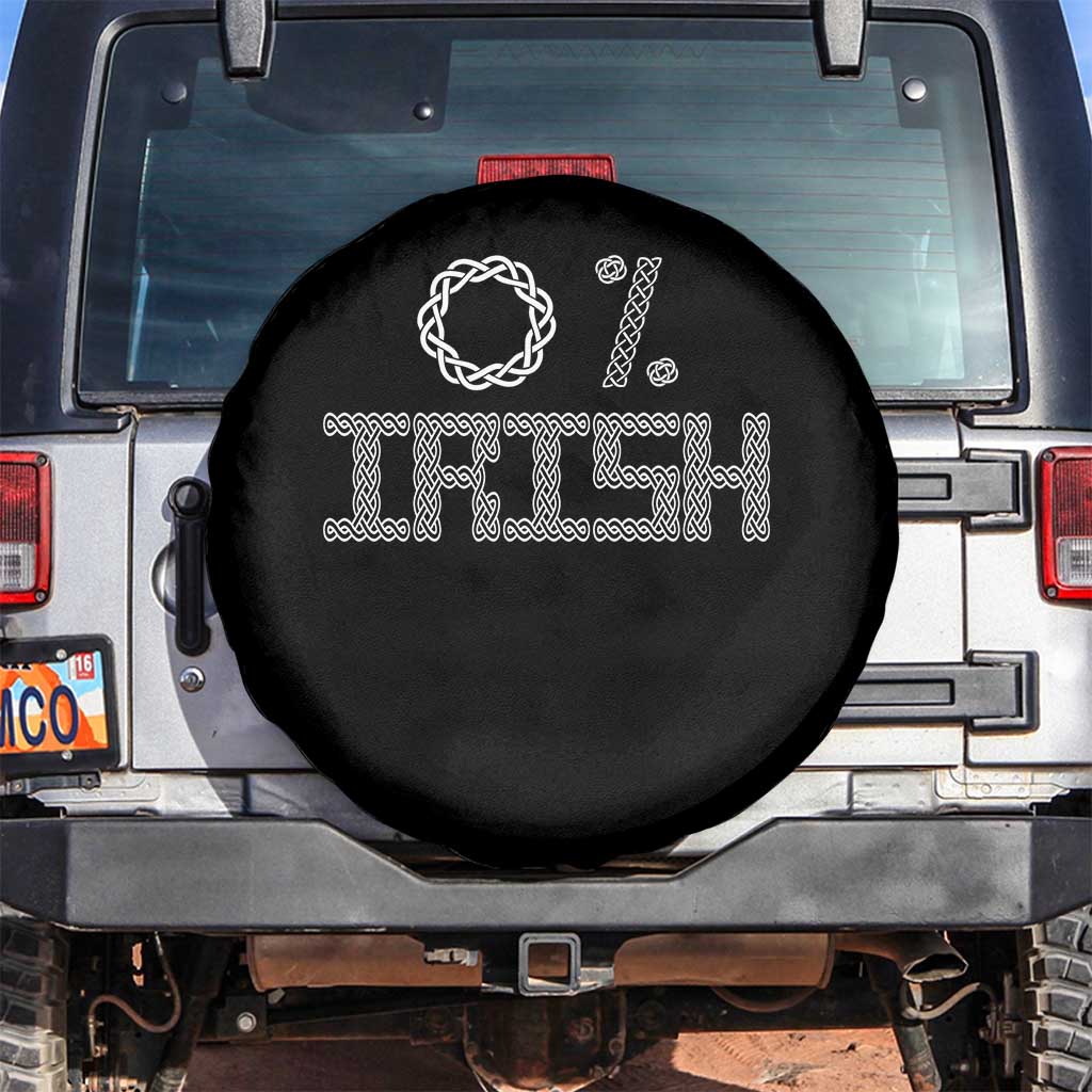 Funny St Patrick's Day 0% Irish Spare Tire Cover Celtic Knot