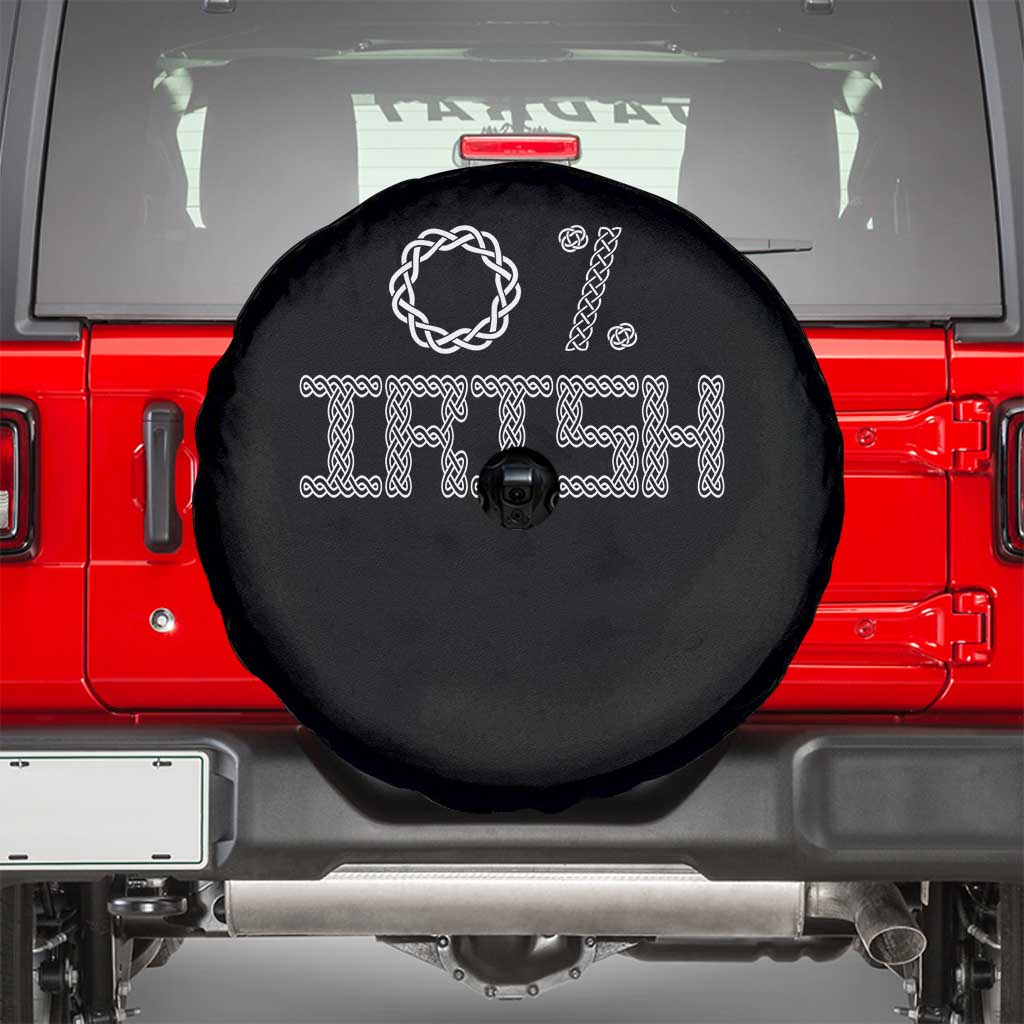 Funny St Patrick's Day 0% Irish Spare Tire Cover Celtic Knot
