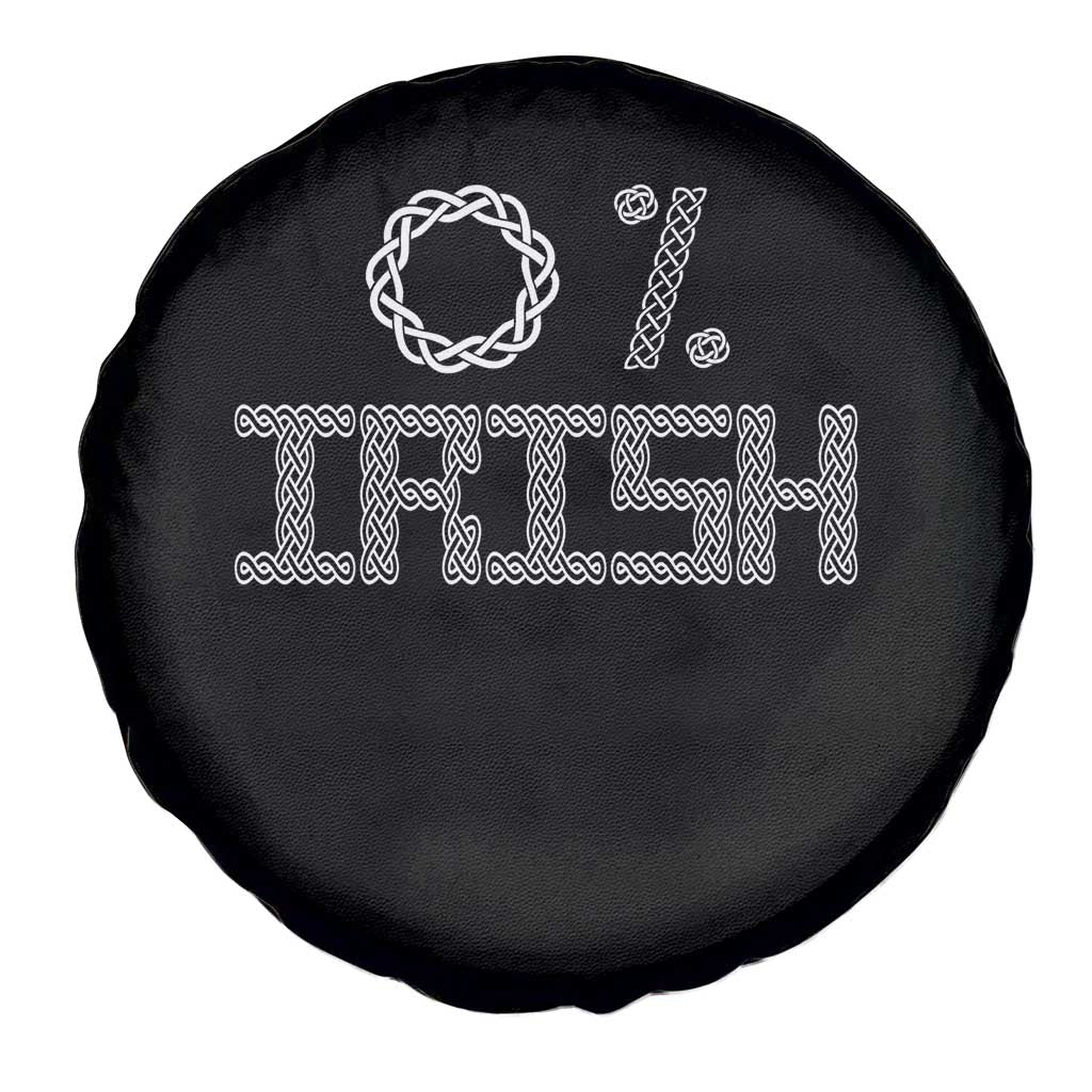 Funny St Patrick's Day 0% Irish Spare Tire Cover Celtic Knot