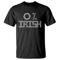 Funny St Patrick's Day 0% Irish T Shirt Celtic Knot