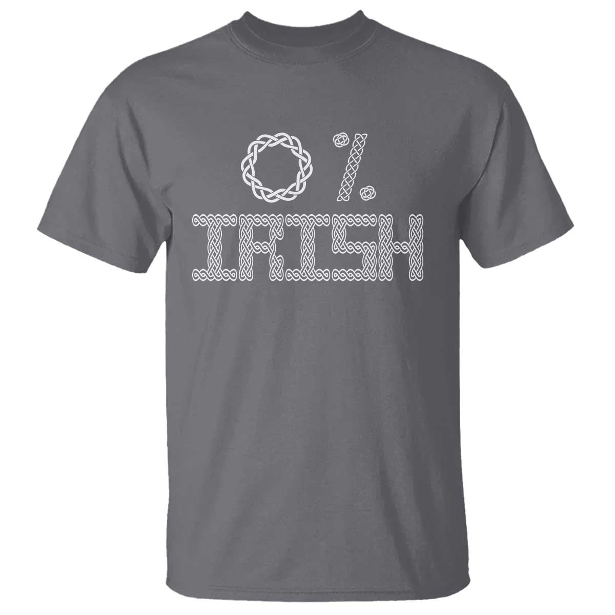 Funny St Patrick's Day 0% Irish T Shirt Celtic Knot