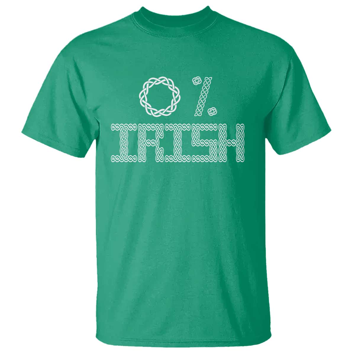 Funny St Patrick's Day 0% Irish T Shirt Celtic Knot