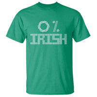Funny St Patrick's Day 0% Irish T Shirt Celtic Knot