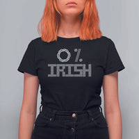 Funny St Patrick's Day 0% Irish T Shirt For Women Celtic Knot