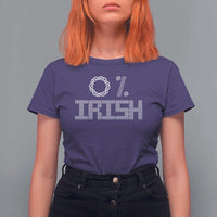 Funny St Patrick's Day 0% Irish T Shirt For Women Celtic Knot