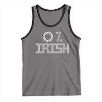 Funny St Patrick's Day 0% Irish Tank Top Celtic Knot