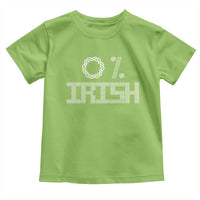 Funny St Patrick's Day 0% Irish Toddler T Shirt Celtic Knot