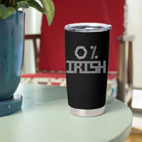 Funny St Patrick's Day 0% Irish Tumbler Cup Celtic Knot