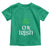 Funny 0% Irish St Patrick's Day Toddler T Shirt Vintage Shamrock