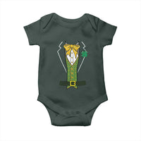 Funny St Patrick's Day Leprechaun Cosplay Tuxedo Baby Onesie