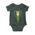 Funny St Patrick's Day Leprechaun Cosplay Tuxedo Baby Onesie