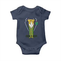 Funny St Patrick's Day Leprechaun Cosplay Tuxedo Baby Onesie