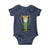 Funny St Patrick's Day Leprechaun Cosplay Tuxedo Baby Onesie