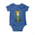 Funny St Patrick's Day Leprechaun Cosplay Tuxedo Baby Onesie