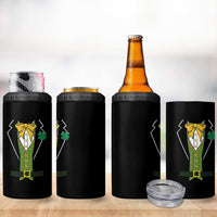 Funny St Patrick's Day Leprechaun Cosplay Tuxedo 4 in 1 Can Cooler Tumbler