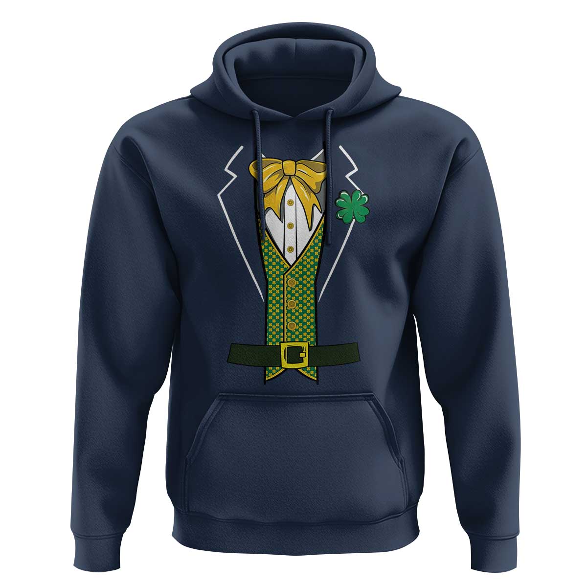Funny St Patrick's Day Leprechaun Cosplay Tuxedo Hoodie
