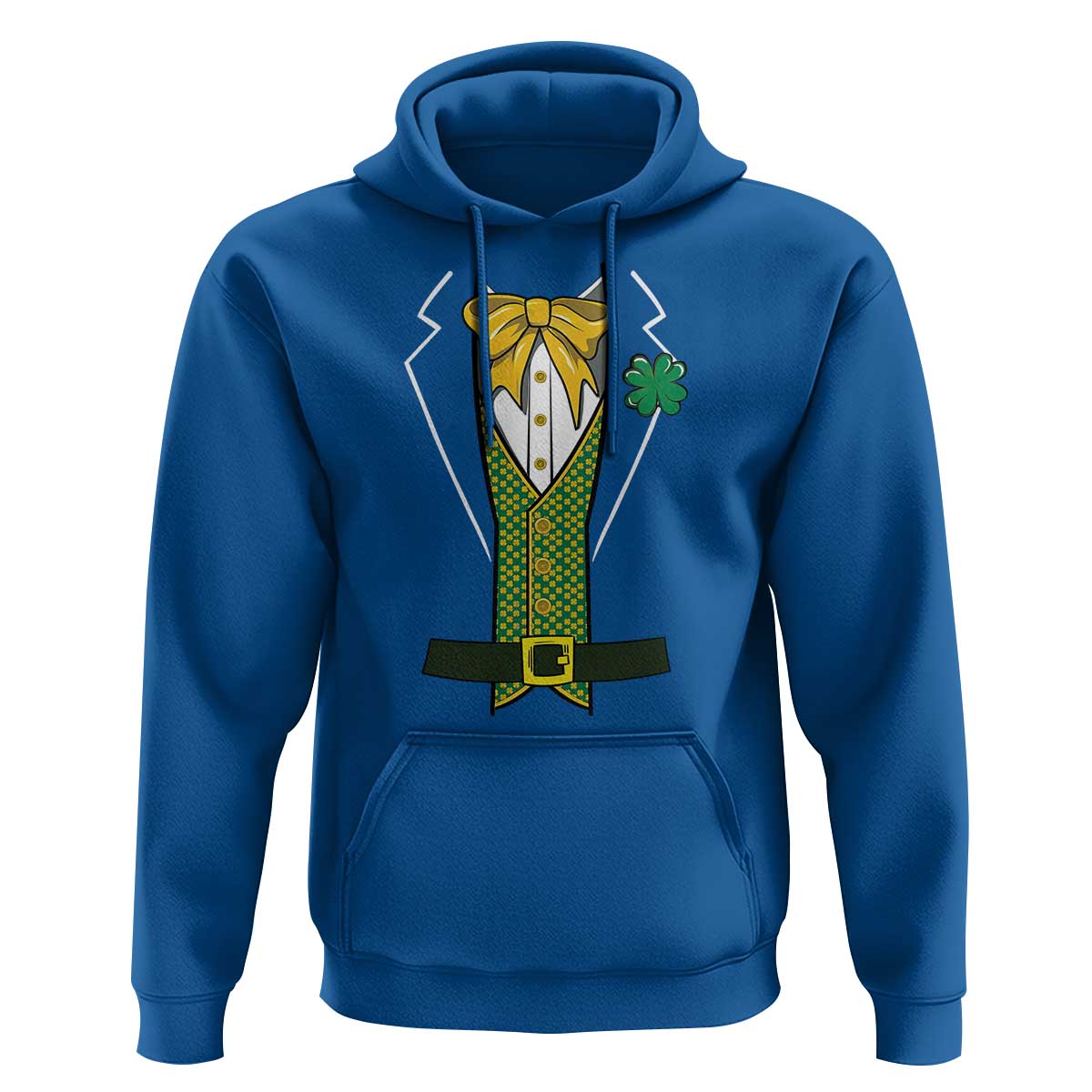 Funny St Patrick's Day Leprechaun Cosplay Tuxedo Hoodie