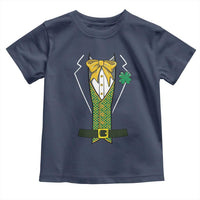 Funny St Patrick's Day Leprechaun Cosplay Tuxedo Toddler T Shirt