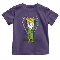 Funny St Patrick's Day Leprechaun Cosplay Tuxedo Toddler T Shirt
