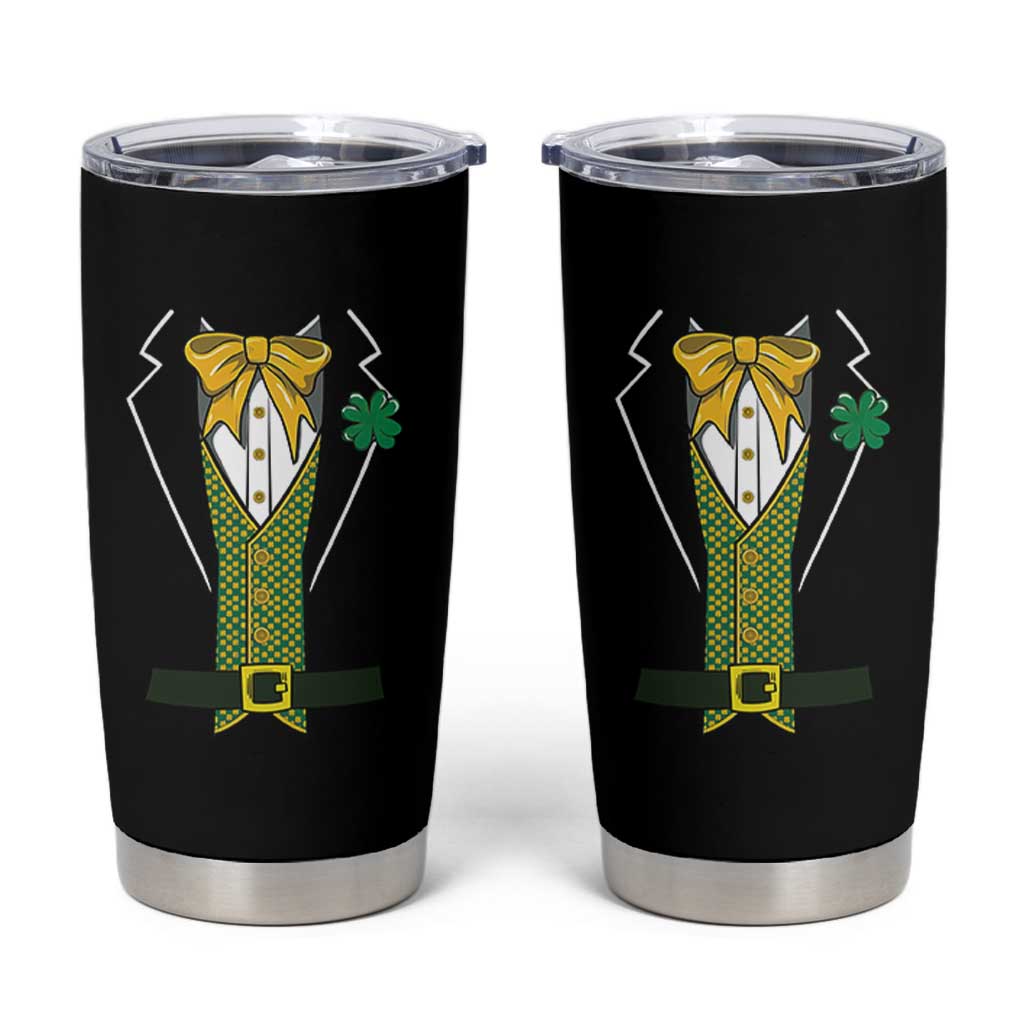 Funny St Patrick's Day Leprechaun Cosplay Tuxedo Tumbler Cup
