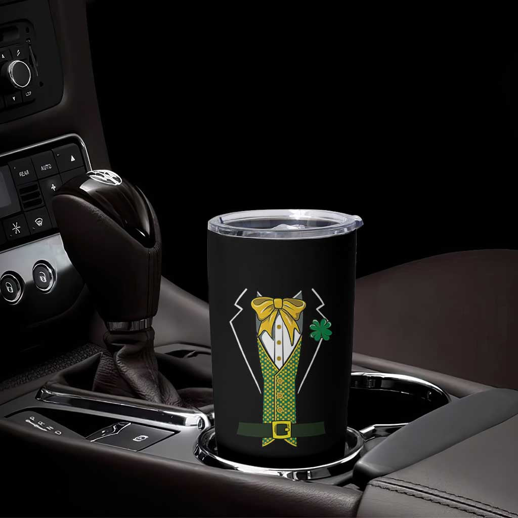 Funny St Patrick's Day Leprechaun Cosplay Tuxedo Tumbler Cup