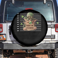 Funny Fight Me I'm Irish Spare Tire Cover Leprechaun Mug Shot St Patrick's Day