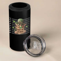 Funny Fight Me I'm Irish 4 in 1 Can Cooler Tumbler Leprechaun Mug Shot St Patrick's Day
