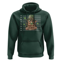 Funny Fight Me I'm Irish Hoodie Leprechaun Mug Shot St Patrick's Day