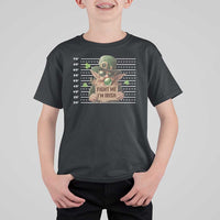Funny Fight Me I'm Irish T Shirt For Kid Leprechaun Mug Shot St Patrick's Day