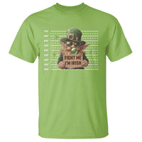 Funny Fight Me I'm Irish T Shirt Leprechaun Mug Shot St Patrick's Day