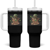 Funny Fight Me I'm Irish Tumbler With Handle Leprechaun Mug Shot St Patrick's Day