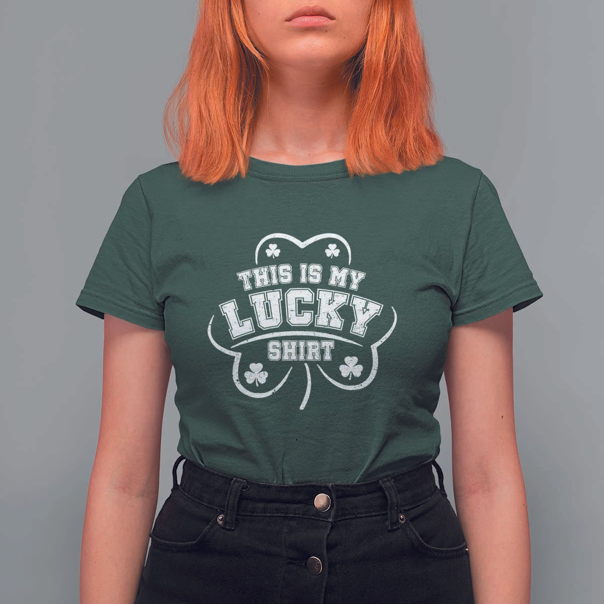 Funny This Is My Lucky Shirt St Patrick's Day T Shirt For Women