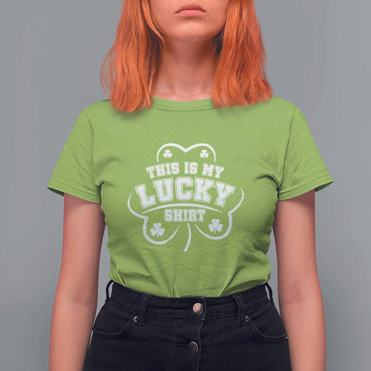 Funny This Is My Lucky Shirt St Patrick's Day T Shirt For Women