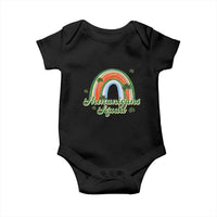 Funny St Patrick's Day Shenanigans Squad Baby Onesie Rainbow Shamrock