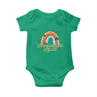 Funny St Patrick's Day Shenanigans Squad Baby Onesie Rainbow Shamrock