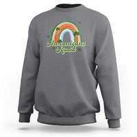 Funny St Patrick's Day Shenanigans Squad Sweatshirt Rainbow Shamrock