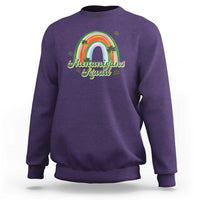Funny St Patrick's Day Shenanigans Squad Sweatshirt Rainbow Shamrock