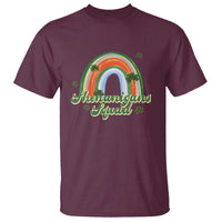 Funny St Patrick's Day Shenanigans Squad T Shirt Rainbow Shamrock