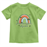 Funny St Patrick's Day Shenanigans Squad Toddler T Shirt Rainbow Shamrock
