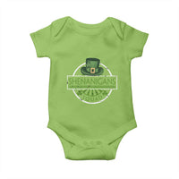 Funny St Patrick's Day Shenanigans Squad Baby Onesie Shamrock