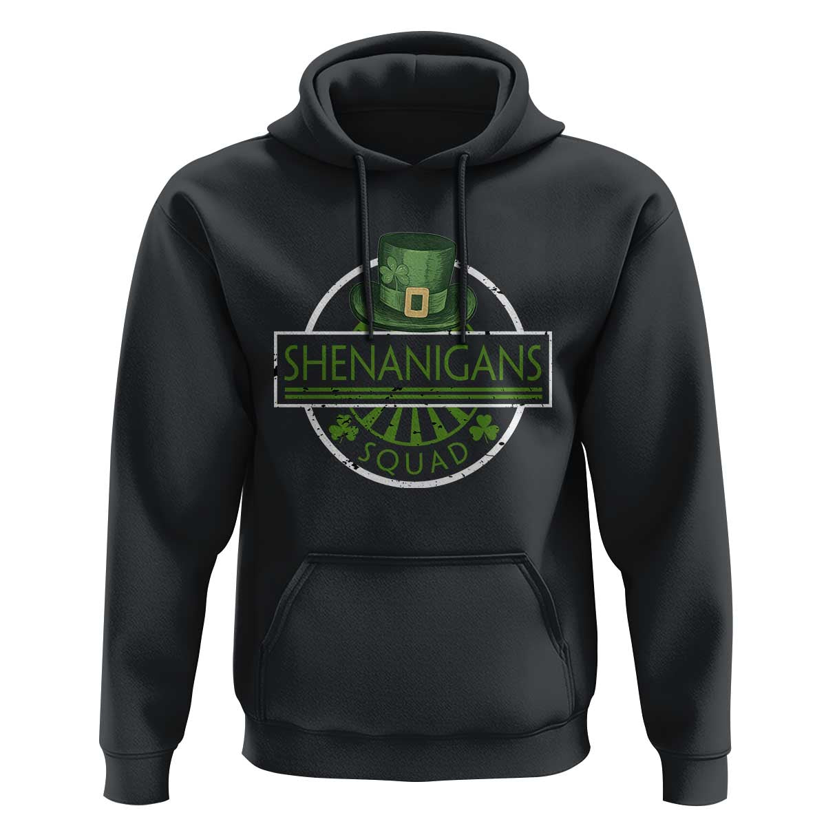 Funny St Patrick's Day Shenanigans Squad Hoodie Shamrock