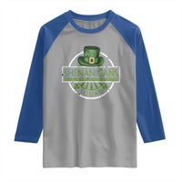 Funny St Patrick's Day Shenanigans Squad Raglan Shirt Shamrock