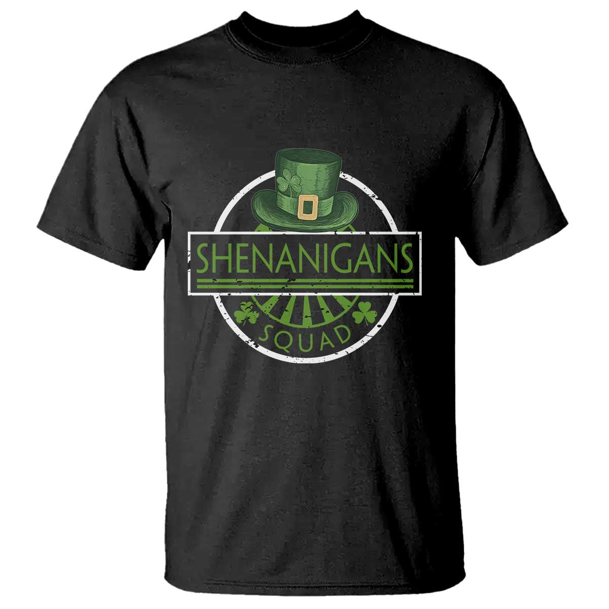 Funny St Patrick's Day Shenanigans Squad T Shirt Shamrock