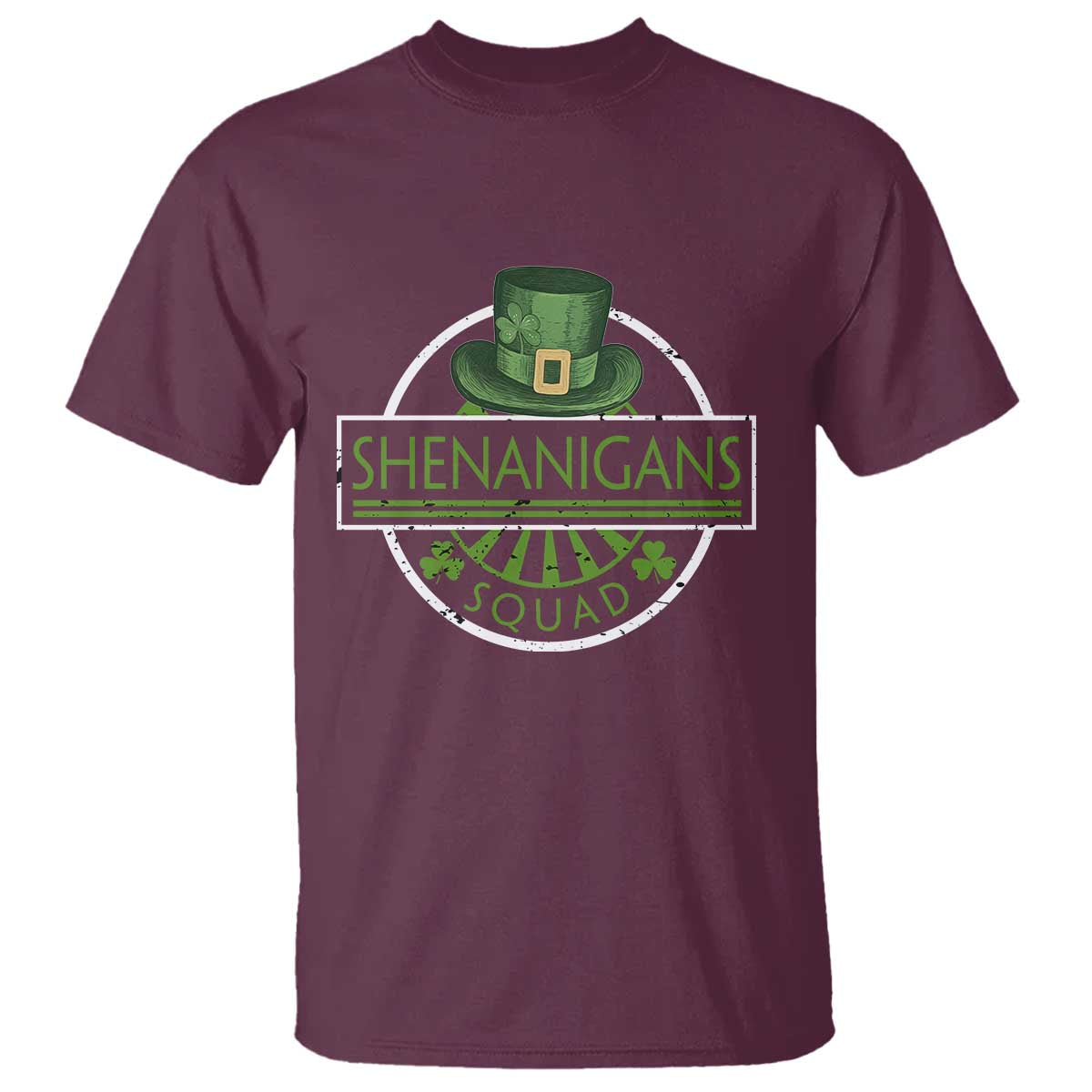 Funny St Patrick's Day Shenanigans Squad T Shirt Shamrock